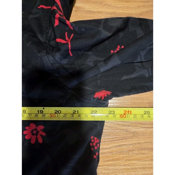 Au Noir Long Sleeves Shirft Black and Red Size 4/L Pre-Owned - Picture 8 of 8
